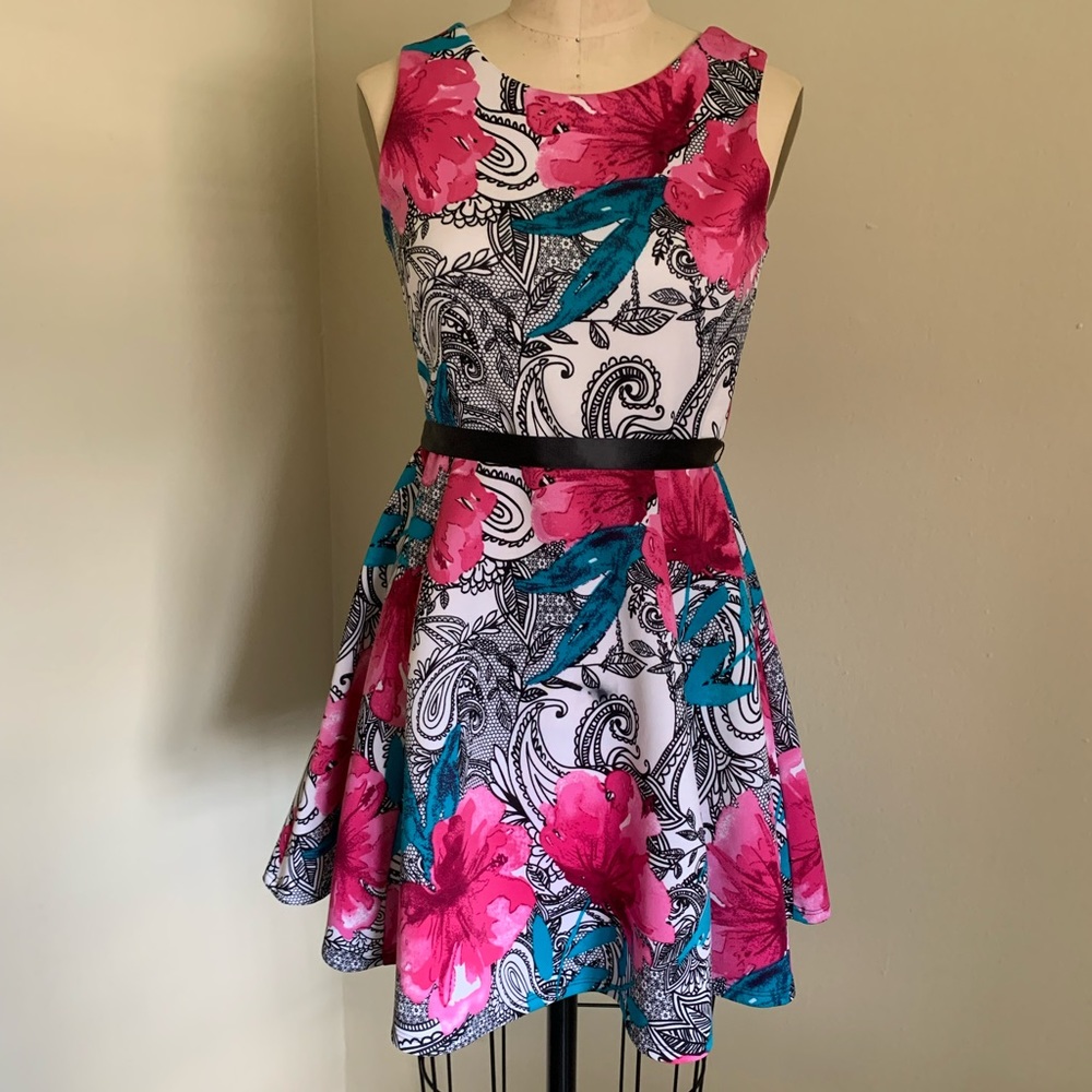 BCX GIRLS FLOWERS DRESS